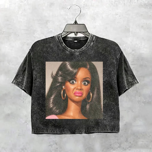 Disgusted Girl Face Funny Meme Tee