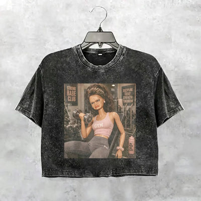 Unhinged Gym Girl Face Funny Meme Tee