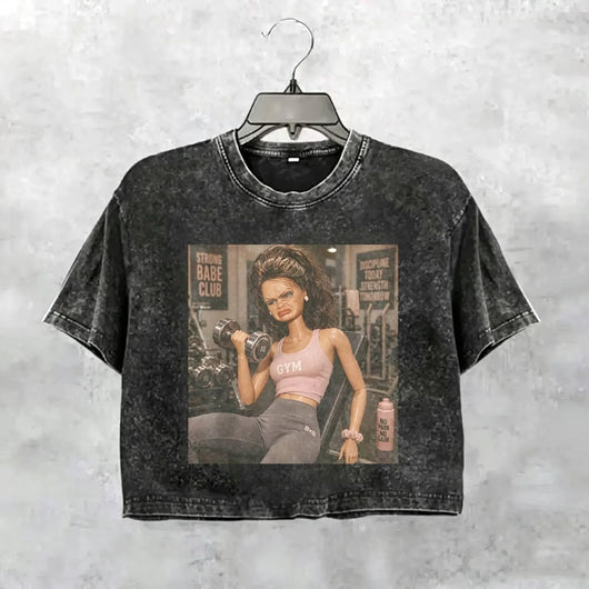 Unhinged Gym Girl Face Funny Meme Tee