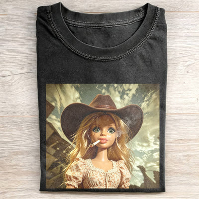 Unhinged Cowgirl Western Funny Tee