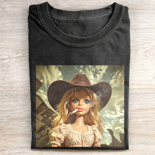 Unhinged Cowgirl Western Funny Tee