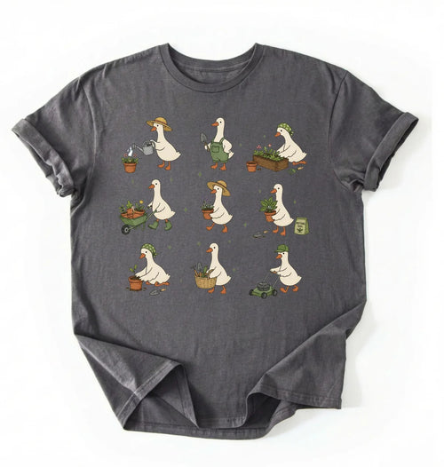 Gardening Goose Shirt | Cute Cottagecore Goose Shirt Gift for Gardeners