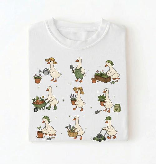 Gardening Goose Shirt | Cute Cottagecore Goose Shirt Gift for Gardeners