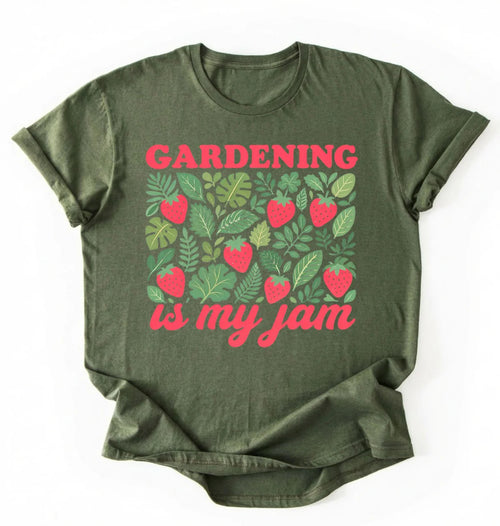 Gardening Is My Jam Shirt | Funny Gardening Shirt Gift for Plant Lovers