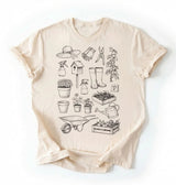 Gardening Tools Shirt | Vintage Gardener Plant Lover Gift
