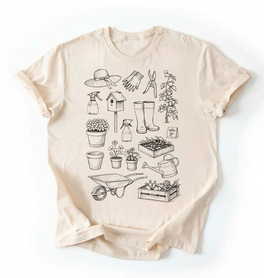 Gardening Tools Shirt | Vintage Gardener Plant Lover Gift