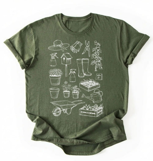 Gardening Tools Shirt | Vintage Gardener Plant Lover Gift