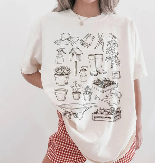 Gardening Tools Shirt | Vintage Gardener Plant Lover Gift