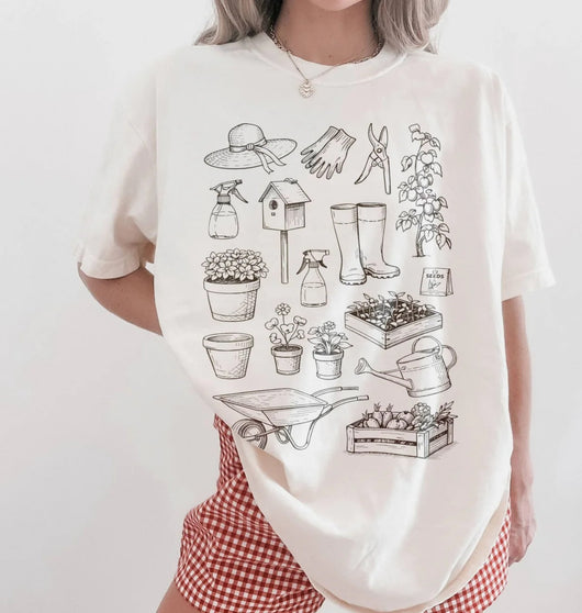 Gardening Tools Shirt | Vintage Gardener Plant Lover Gift