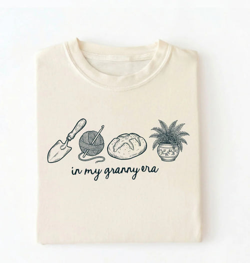 In My Granny Era T-Shirt | Cottagecore Plant Lover Gift