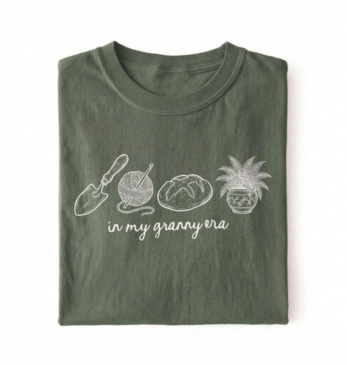 In My Granny Era T-Shirt | Cottagecore Plant Lover Gift