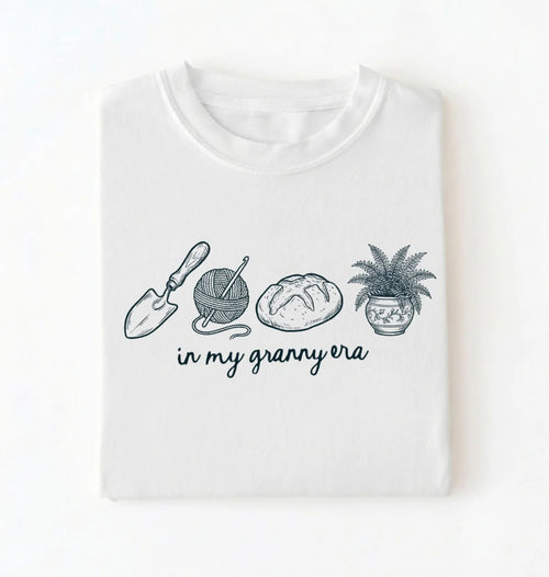 In My Granny Era T-Shirt | Cottagecore Plant Lover Gift