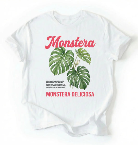Monstera Deliciosa Shirt | Plant Lover Botanical Gift