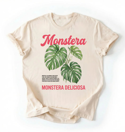 Monstera Deliciosa Shirt | Plant Lover Botanical Gift