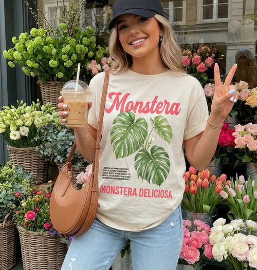 Monstera Deliciosa Shirt | Plant Lover Botanical Gift