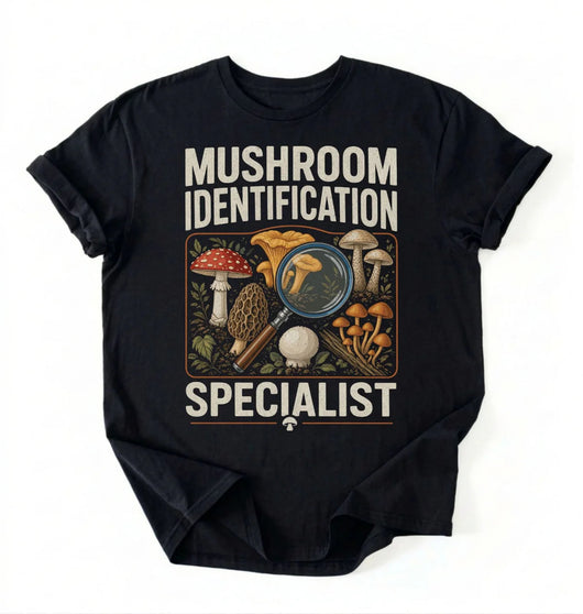 Mushroom Identification Specialist Shirt | Funny Foraging Shirt Gift