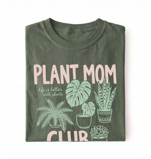 Plant Mom Club T-Shirt | Plant Lover Gift for Gardeners