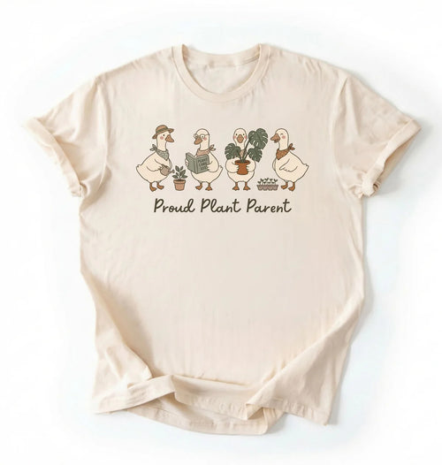 Proud Plant Parent T-Shirt | Cute Duck Plant Lover Gift
