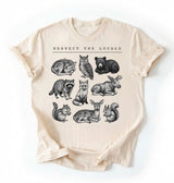 Respect the Locals Forest Animals Shirt | Nature Lover Wildlife Gift