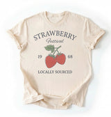 Strawberry Festival Shirt | Vintage Strawberry Graphic Tee Gift