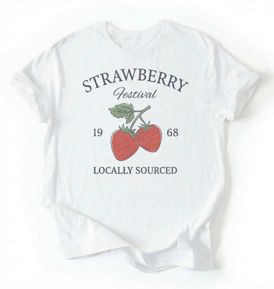 Strawberry Festival Shirt | Vintage Strawberry Graphic Tee Gift