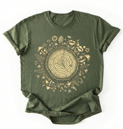 Tree Rings Nature Shirt | Forest Lover Gift