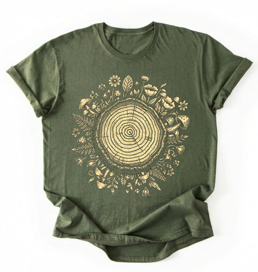 Tree Rings Nature Shirt | Forest Lover Gift