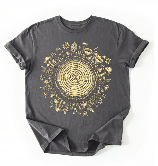 Tree Rings Nature Shirt | Forest Lover Gift