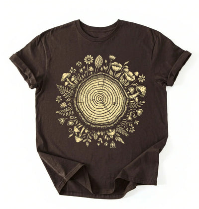 Tree Rings Nature Shirt | Forest Lover Gift