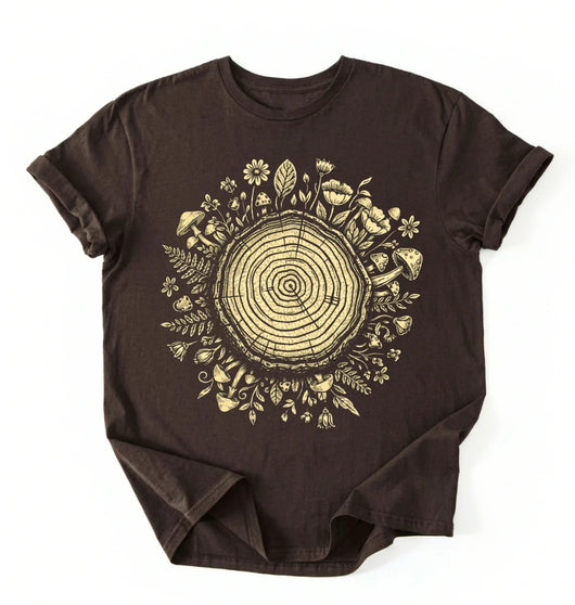Tree Rings Nature Shirt | Forest Lover Gift
