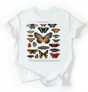Vintage Butterfly Chart T-Shirt | Nature Lover Butterfly Gift