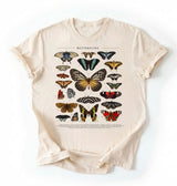 Vintage Butterfly Chart T-Shirt | Nature Lover Butterfly Gift