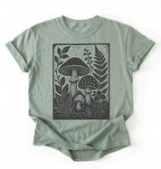 Vintage Mushroom Shirt | Botanical Fungi Shirt Gift for Nature Lovers