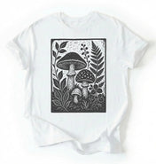 Vintage Mushroom Shirt | Botanical Fungi Shirt Gift for Nature Lovers