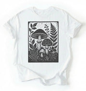 Vintage Mushroom Shirt | Botanical Fungi Shirt Gift for Nature Lovers