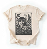 Vintage Mushroom Shirt | Botanical Fungi Shirt Gift for Nature Lovers